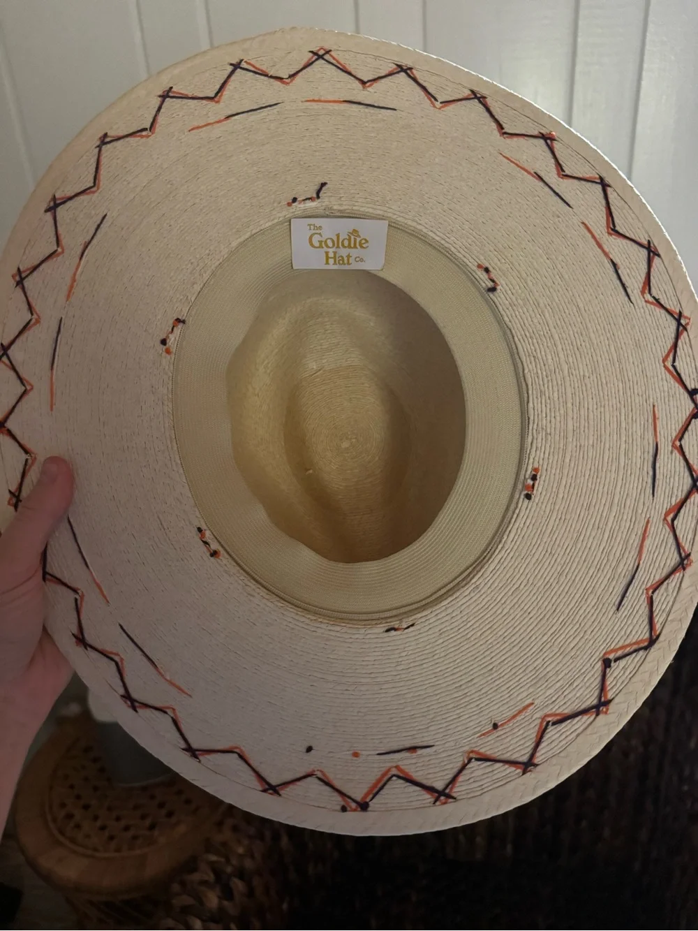 Goldie Hat Co. Custom Clemson Straw Hat